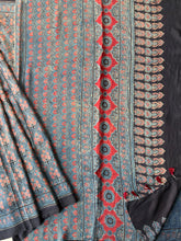 Load image into Gallery viewer, Ajrakh Mulberry Silk Saree