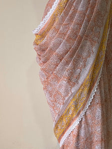 Kota Doria Crochet Lace Sarees