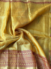 Load image into Gallery viewer, Yellow Bagh Kosa Kota Weave Silk Saree