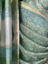 Load image into Gallery viewer, Block-Printed Silk-Cotton Saree