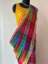 Load image into Gallery viewer, Handwoven Bhujodi Kala Cotton Saree