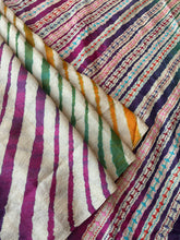 Load image into Gallery viewer, Lambani Embroidered Tussar Leheriya Saree