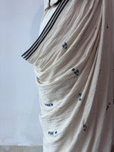 Load image into Gallery viewer, Handwoven Bhujodi Kala Cotton Saree