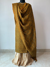 Load image into Gallery viewer, Ajrakh Tussar Kurta Dupatta Set