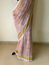 Load image into Gallery viewer, Kota Doria Crochet Lace Sarees