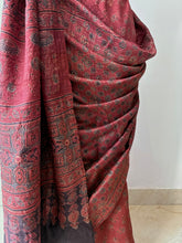 Load image into Gallery viewer, Ajrakh Desi Tussar Silk Saree