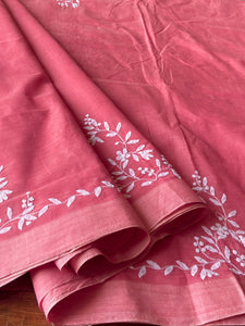 Appliqué Mangalgiri Handwoven Cotton Saree