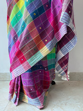 Load image into Gallery viewer, Handwoven Bhujodi Kala Cotton Saree