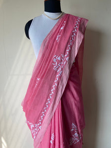 Appliqué Mangalgiri Handwoven Cotton Saree