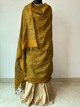 Load image into Gallery viewer, Ajrakh Tussar Kurta Dupatta Set