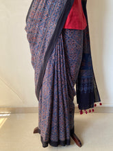 Load image into Gallery viewer, Ajrakh Mul Cotton Saree
