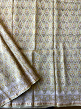 Load image into Gallery viewer, Block-Printed Silk-Cotton Saree