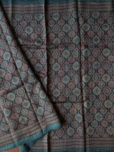 Load image into Gallery viewer, Ajrakh Desi Tussar Silk Saree