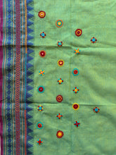 Load image into Gallery viewer, Lambani Embroidered Chettinad cotton Blouse Piece #LamB09