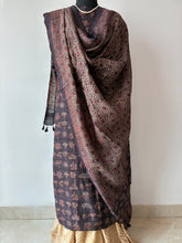 Load image into Gallery viewer, Ajrakh Tussar Kurta Dupatta Set