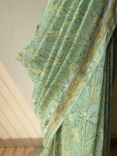 Load image into Gallery viewer, Block-Printed Silk-Cotton Saree