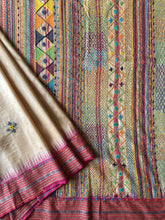 Load image into Gallery viewer, Lambani Karvati Kinaar Vidarbha Tussar Handwoven Saree