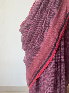 Kota Doria Crochet Lace Sarees