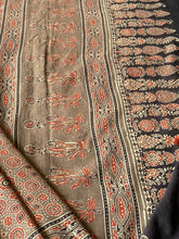 Load image into Gallery viewer, Ajrakh Mul Cotton Saree
