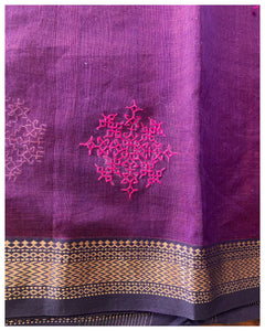 Kasuti Hand- Embroidered Saree