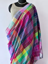 Load image into Gallery viewer, Handwoven Bhujodi Kala Cotton Saree