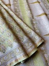 Load image into Gallery viewer, Block-Printed Silk-Cotton Saree