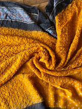 Load image into Gallery viewer, Ajrakh Bandhej fine Modal Silk Saree