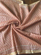 Load image into Gallery viewer, Block-Printed Silk-Cotton Saree