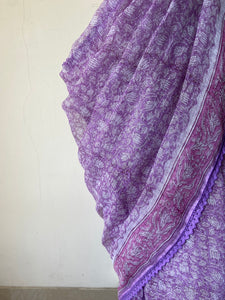 Kota Doria Crochet Lace Sarees