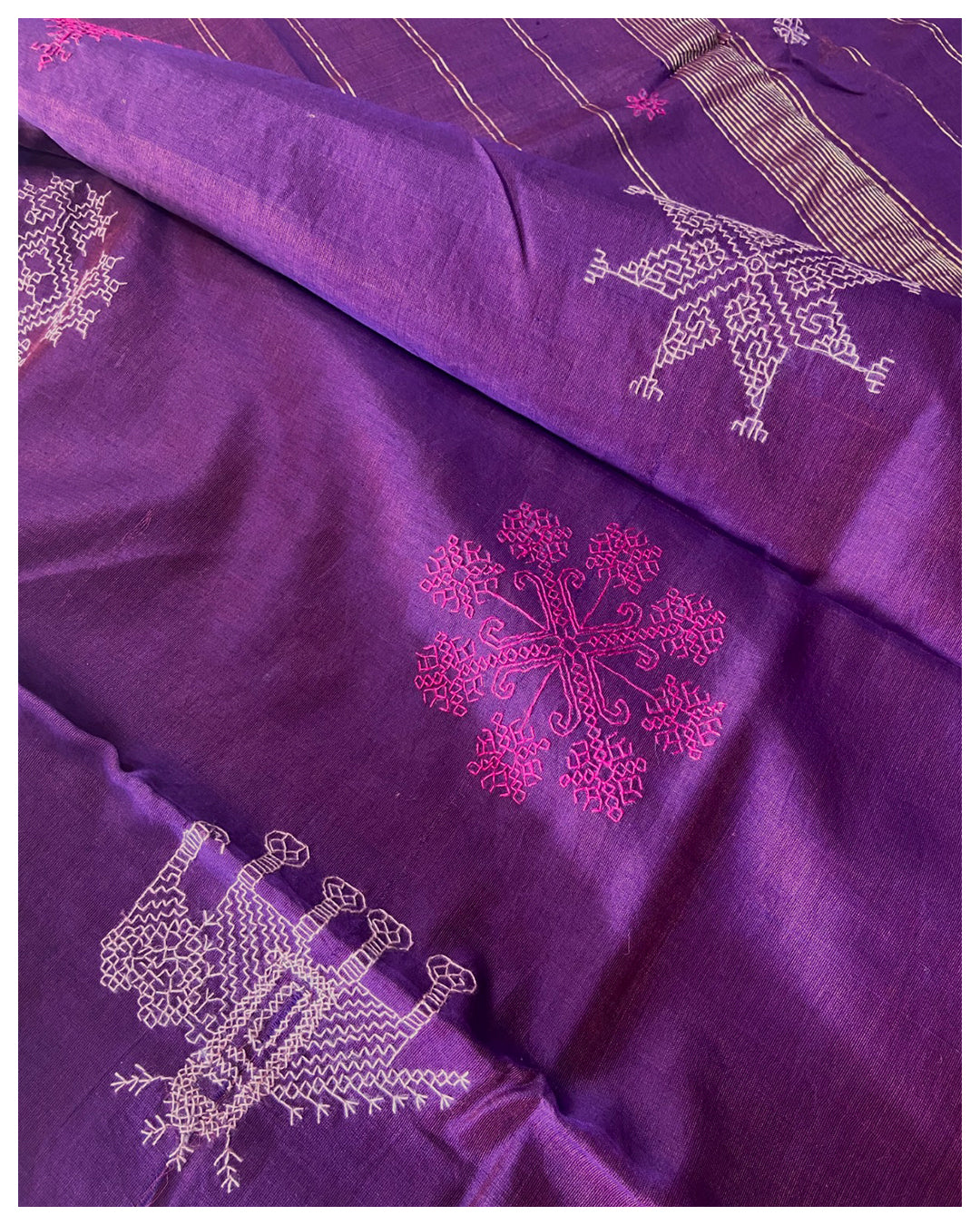 Art Silk Sarees, Kasuti Embroidery, Karnataka Style - Buy Online