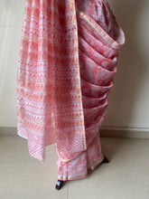 Load image into Gallery viewer, Block-Printed Silk-Cotton Saree