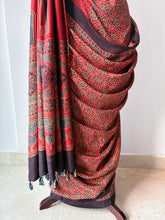 Load image into Gallery viewer, Ajrakh Mulberry Silk Saree