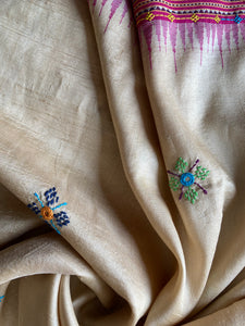 Lambani Karvati Kinaar Vidarbha Tussar Handwoven Saree