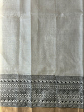 Load image into Gallery viewer, Cream Bagh Kosa Kota Weave Silk Saree