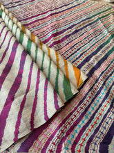 Load image into Gallery viewer, Lambani Embroidered Tussar Leheriya Saree