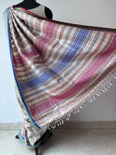 Load image into Gallery viewer, Karvati Kinar Vidarbha Tussar Checks Saree
