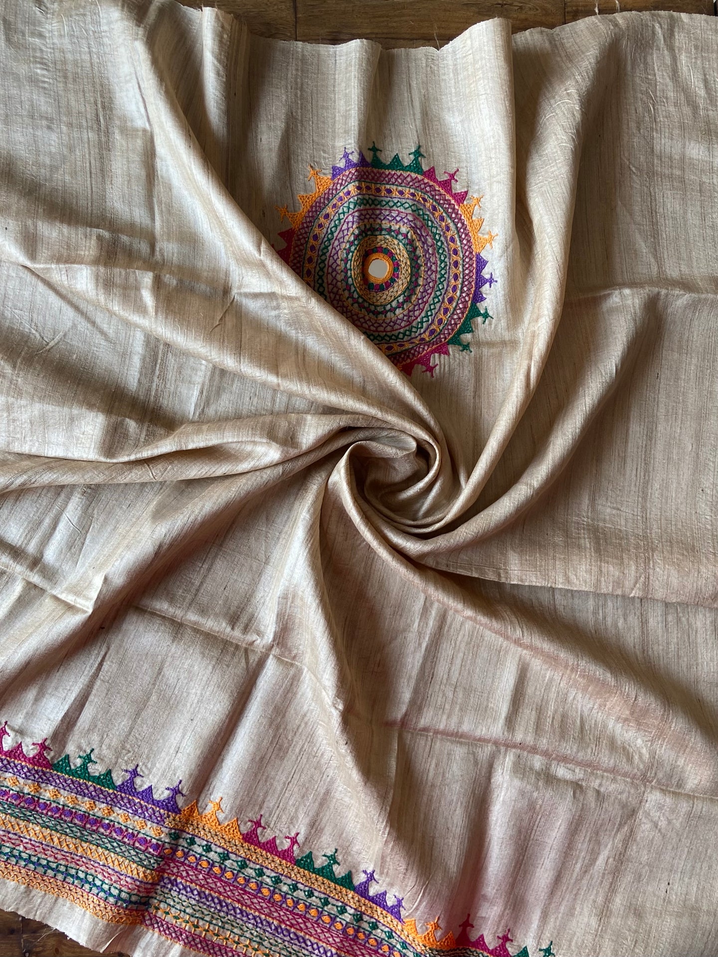 Tussar Lambani Blouse Piece