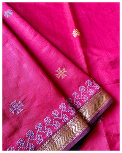 Kasuti Hand- Embroidered Saree