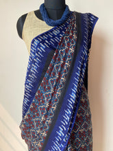 Load image into Gallery viewer, Shibori Ajrakh Fine Modal Silk Saree