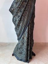 Load image into Gallery viewer, Ajrakh Desi Tussar Silk Saree