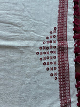 Load image into Gallery viewer, Bhujodi Kala Cotton Blouse Piece #28 (Kora Beetroot)
