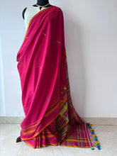 Load image into Gallery viewer, Handwoven Bhujodi Mulberry silk Saree