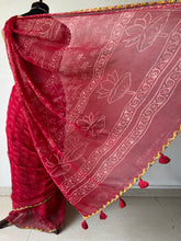 Load image into Gallery viewer, Kota Doria Appliqué Details Saree