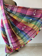 Load image into Gallery viewer, Handwoven Bhujodi Kala Cotton Saree