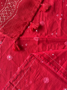 Kota Doria Appliqué Details Saree