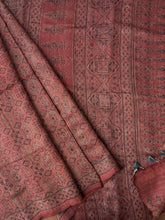 Load image into Gallery viewer, Ajrakh Tussar Silk Saree