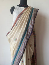 Load image into Gallery viewer, Lambani Karvati Kinaar Vidarbha Tussar Handwoven Saree