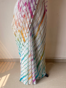 Chiffon Leheriya Saree