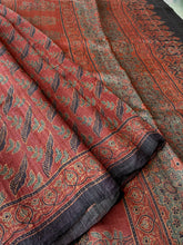 Load image into Gallery viewer, Ajrakh Tussar Silk Saree