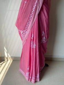 Appliqué Mangalgiri Handwoven Cotton Saree